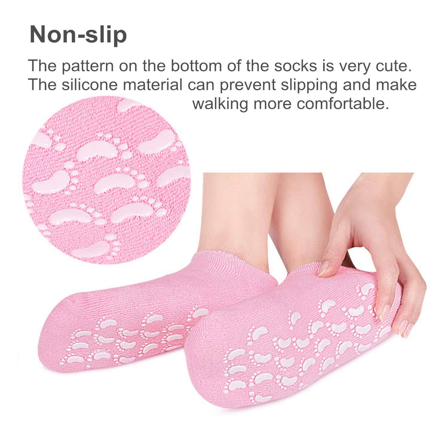 Rucci Professional - Wholesale Moisturizing Socks - RL403 Moisturizing Gel Booties – Hydrating Aromatherapy Foot9