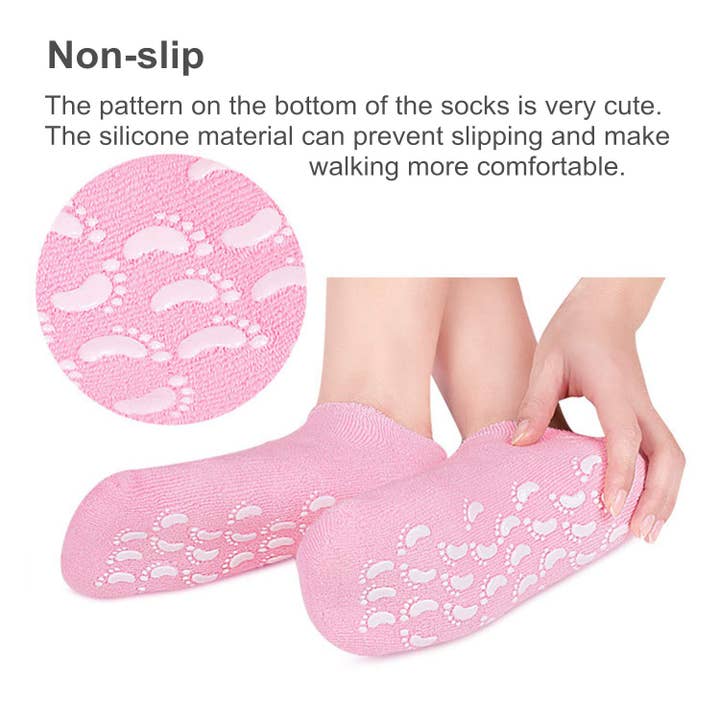 Rucci Professional - Wholesale Moisturizing Socks - RL403 Moisturizing Gel Booties – Hydrating Aromatherapy Foot9