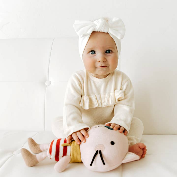 Viverano Organics - Wholesale Stuffed/Plush Toy - Kids & Baby - Remi Cat Organic Cotton Stuffed Animal Baby Kid Toy