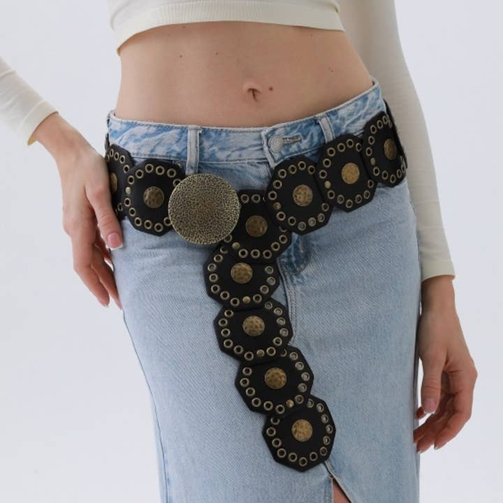 GEOMETRISK VÄSTERLÄNDSKT BÄLTE VILD STIL, YB 8100 för wholesale av JOIA ACCESSORIES