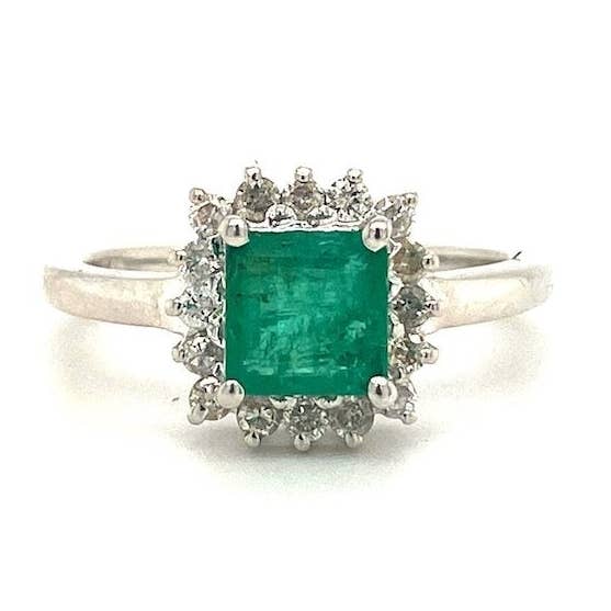 Emerald Ring i 925 Sterling sølv - KSR 15319 for engroshandel hos Kotawala Jewels