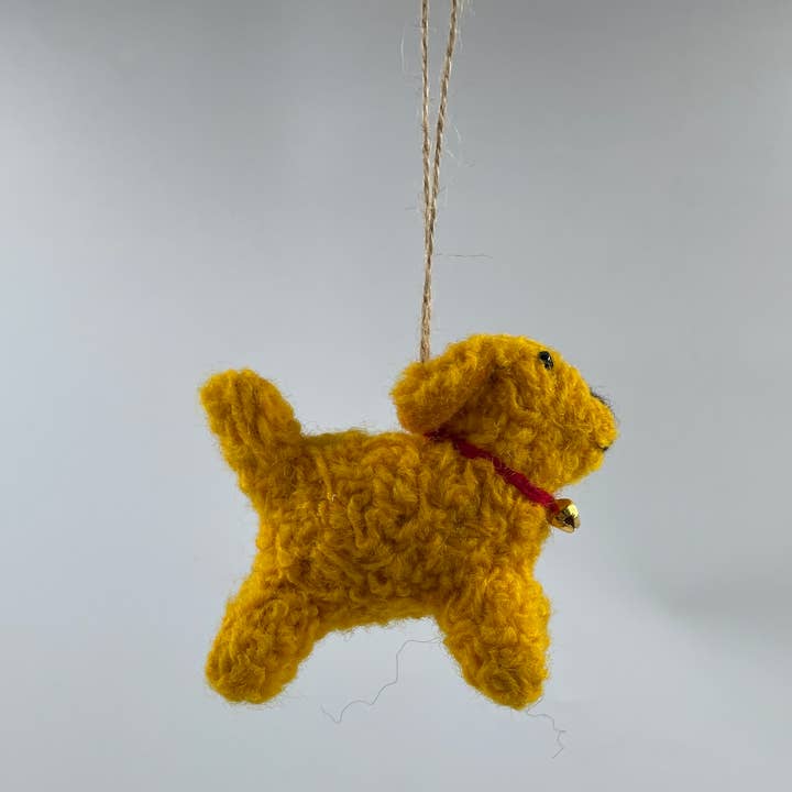 Funky Yak Ltd - Wholesale Keychain – Women's - Handmade Cute Felt Orange Dog Keyring4