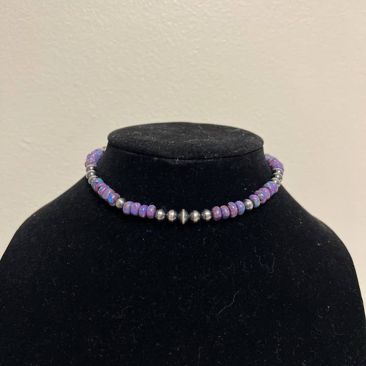 Perles Mohave de 14 pouces avec perles Navajo de 6 mm et 8 mm pour la vente par Ewe Savvy Jewerly