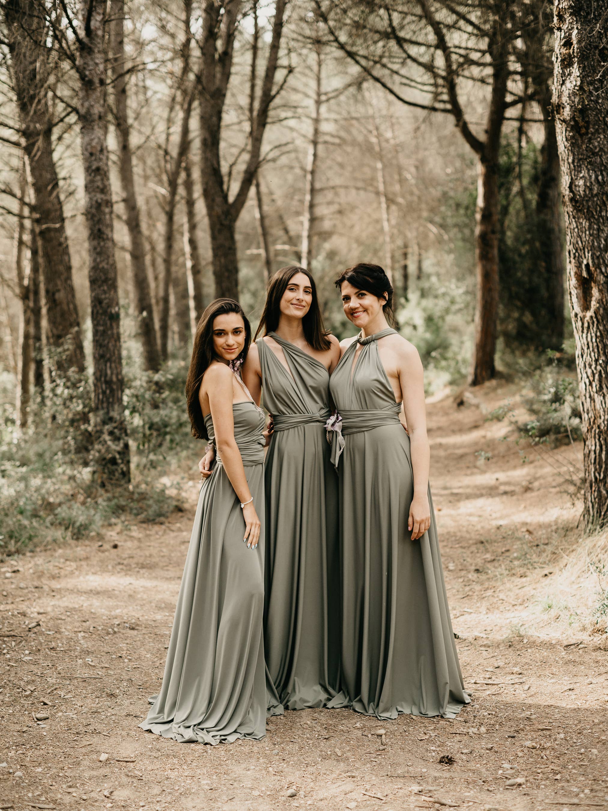 CEYLAN BCN - Vendita all'ingrosso Abito da sera - Donna - Abito lungo Infinity colore oliva chiaro2