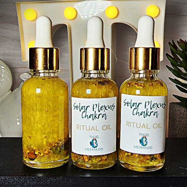 THUG MERMAIDD - Vente Huile essentielle - Huile rituelle et manifestation des chakras du plexus solaire0