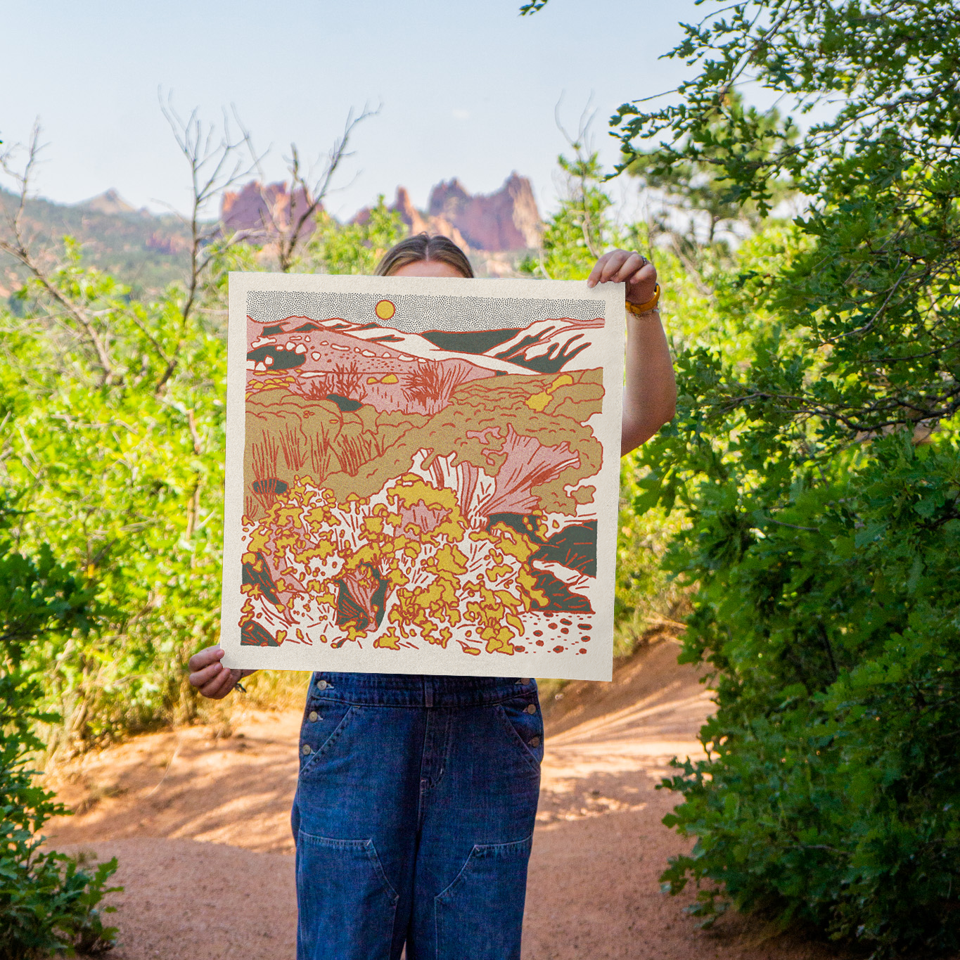 Caroline Clark - Wholesale Art Print - Desert Mountain #21