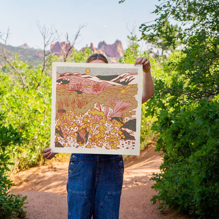 Caroline Clark - Wholesale Art Print - Desert Mountain #21