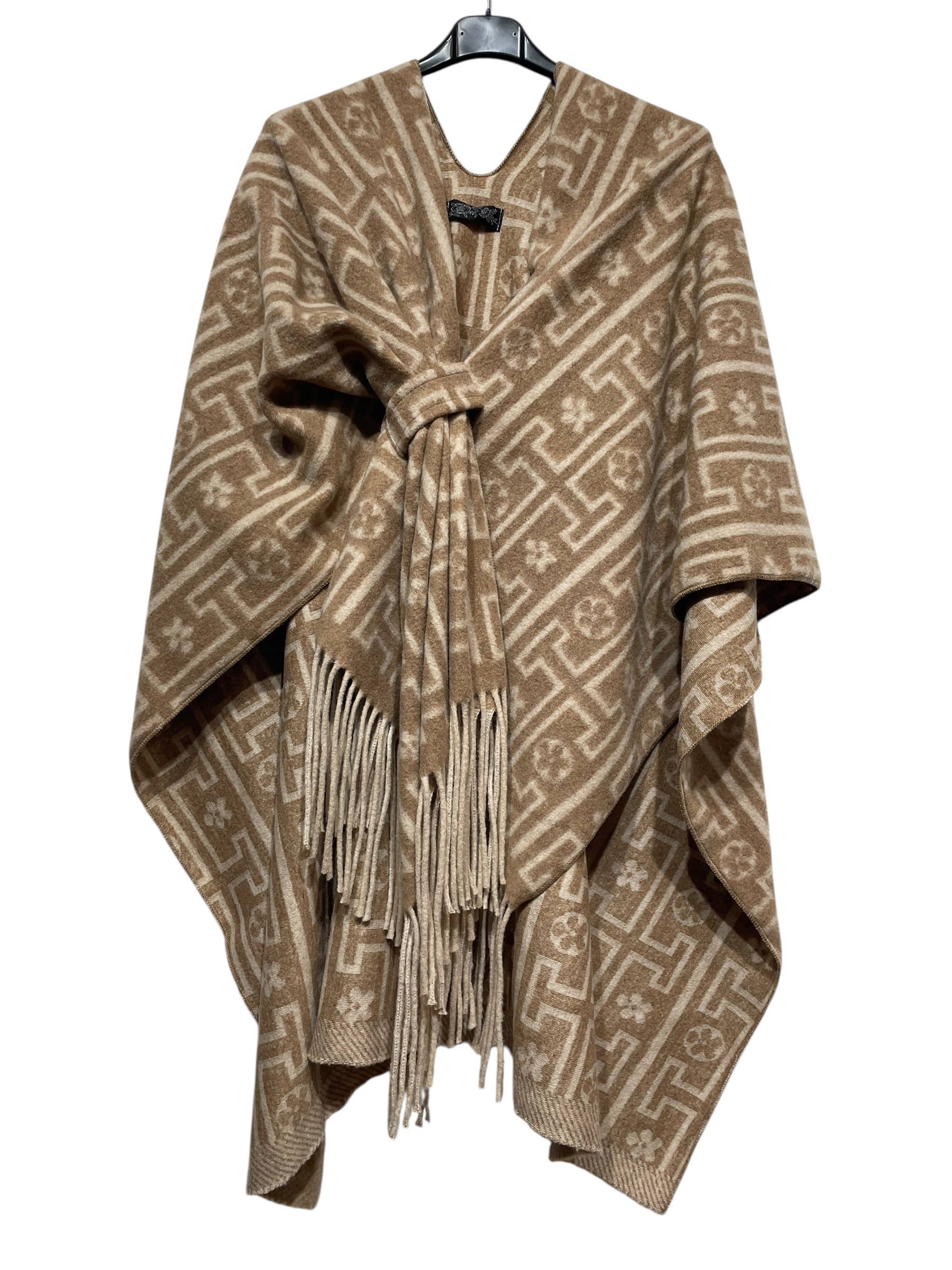 LINEN & COTTON HOUSE - Vente Poncho – femme - 40811 PONCHO IMPRIME AUTUMN WINTER CLOTHING 3