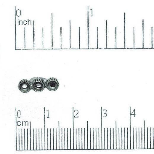 Continental Beads - Wholesale Individual Charm/Pendant - 14mm x 4.5mm Ellipsis 3-Hole Spacer Bar Connector - Made of Pewter - Sold Individually - CBS34671