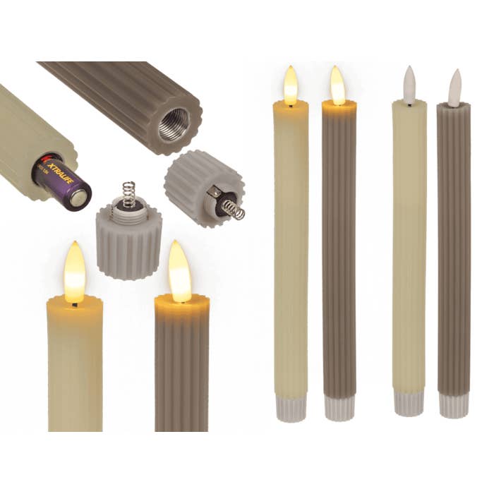 Out of the blue KG – wholesale Flameless candle – LED stick candle made of real wax,