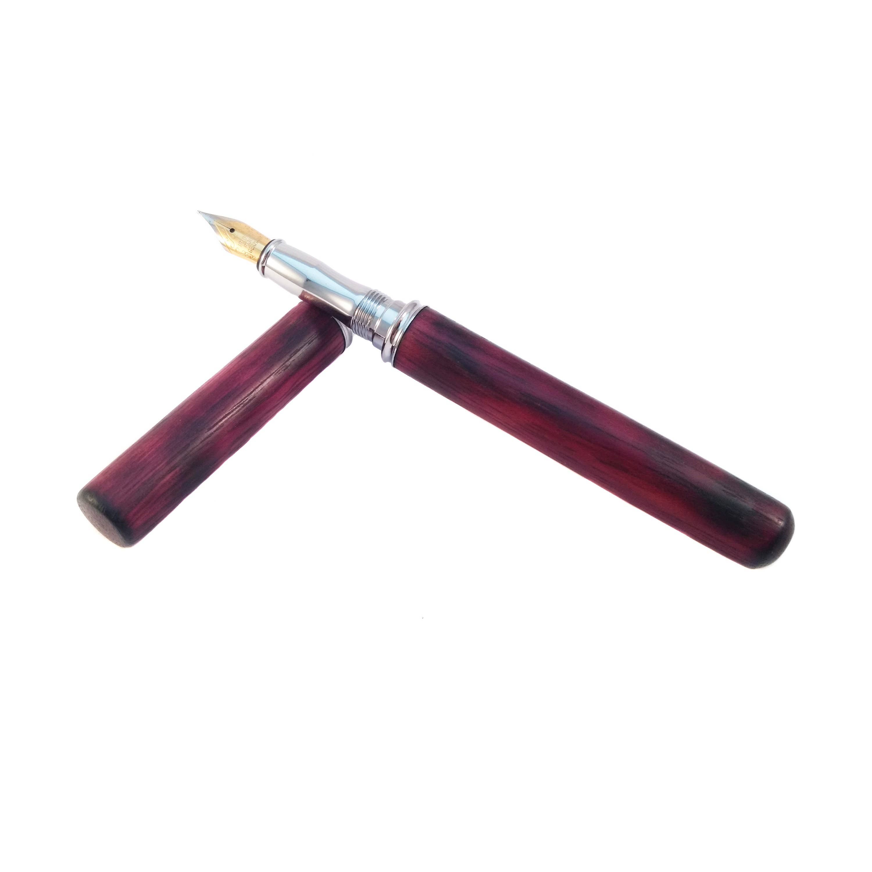 Bog and Brass – Caneta por atacado – Caneta-tinteiro de madeira Purpleheart4