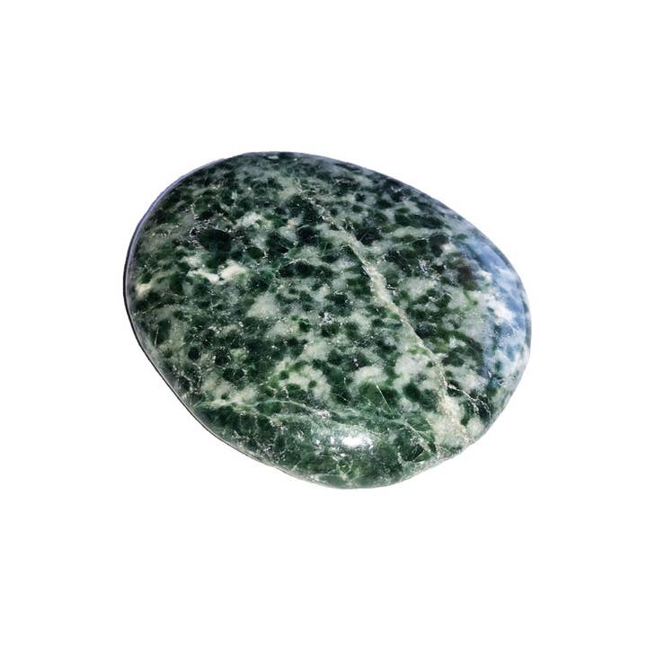 France Mineraux - Vente Pierre et cristal de spiritualité - Pierre plate Serpentine foncée