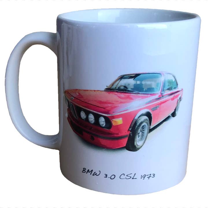 BMW 3.0CSL 1973 - 11oz Printed Ceramic Mug for wholesale by Witherden's Workshop