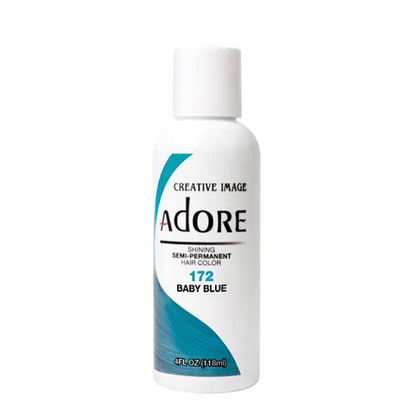 Adore #172 Baby Blue – 4oz Semi-Permanent Hair Color for wholesale by Majestic Wholesale