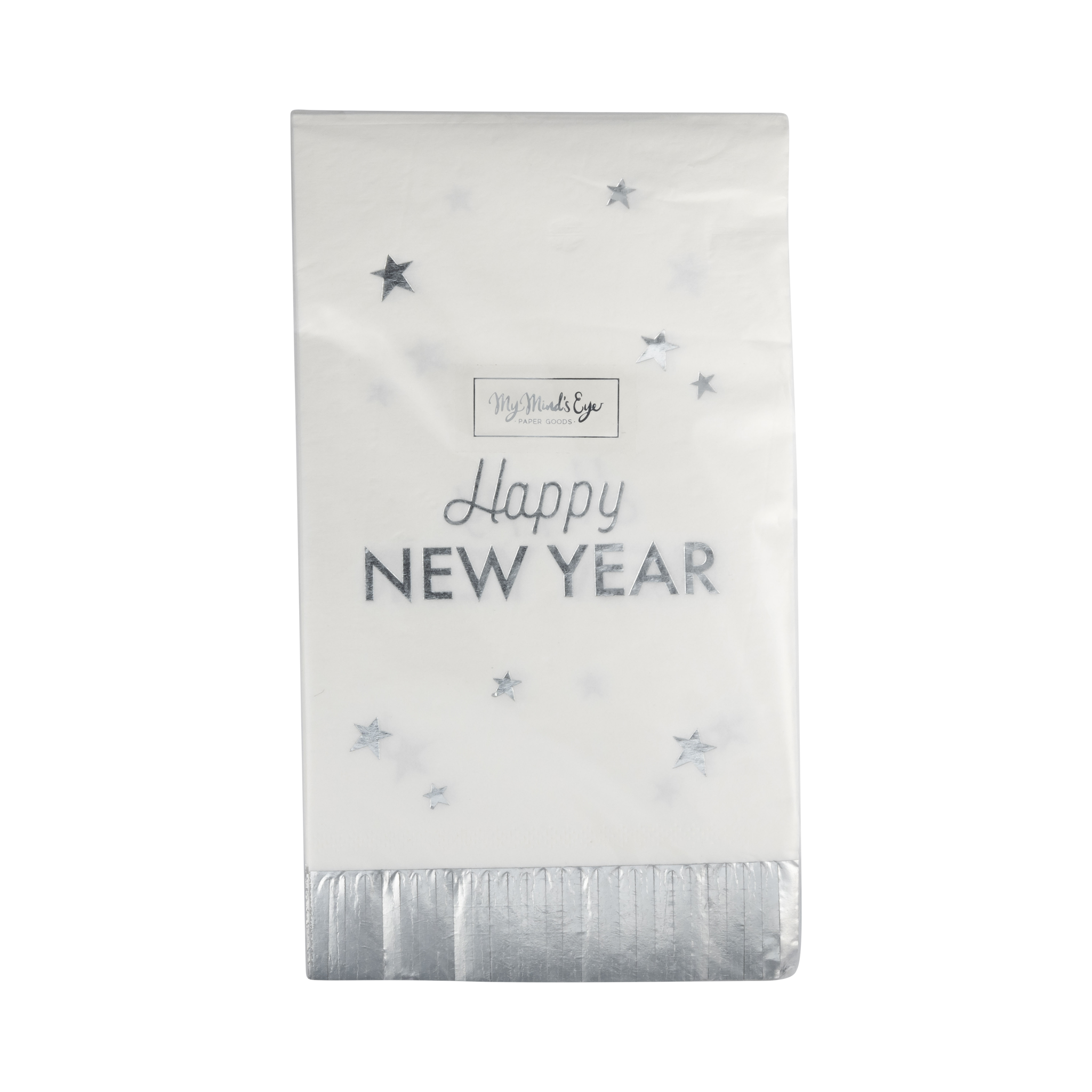 My Mind’s Eye - Wholesale Disposable Napkin - NYE1139 - Happy New Year Fringed Dinner Napkin1