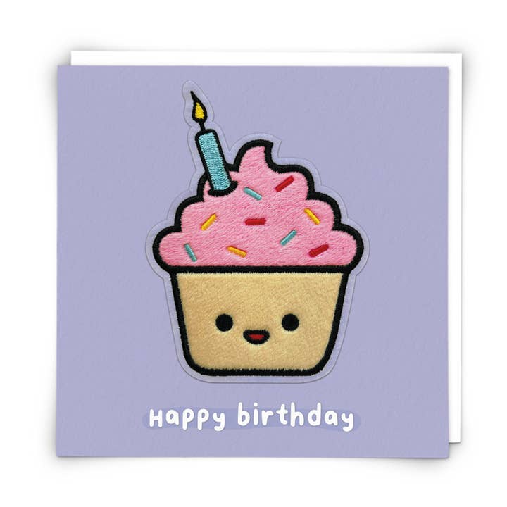 Cartão Cupcake de Saudações Coco com Patch Plushie Reutilizável por atacado de Redback Cards UK