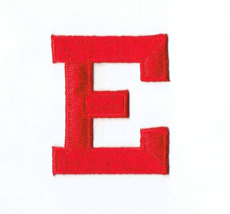 Wholesale Applique - Wholesale Patch - 2” Alphabet Red Letters - Block Style4