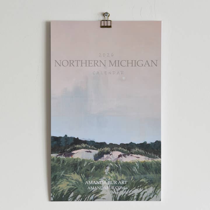 2026 Northern Michigan Calendar for wholesale by Amanda Bur Art