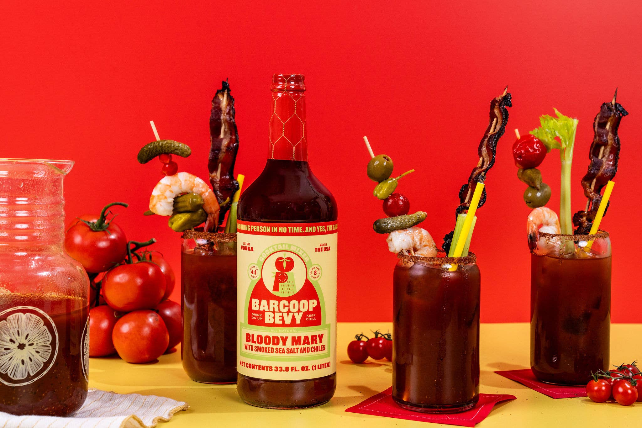 Bittermilk Bottling Co. - Wholesale Cocktail Mix/Syrup - Bloody Mary with Smoked Sea Salt and Chiles Cocktail Mixer2