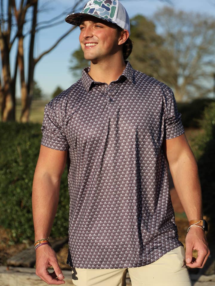 Knotted Pine Trading Co. - Wholesale Polo - Men's - Micro Mallard Polo