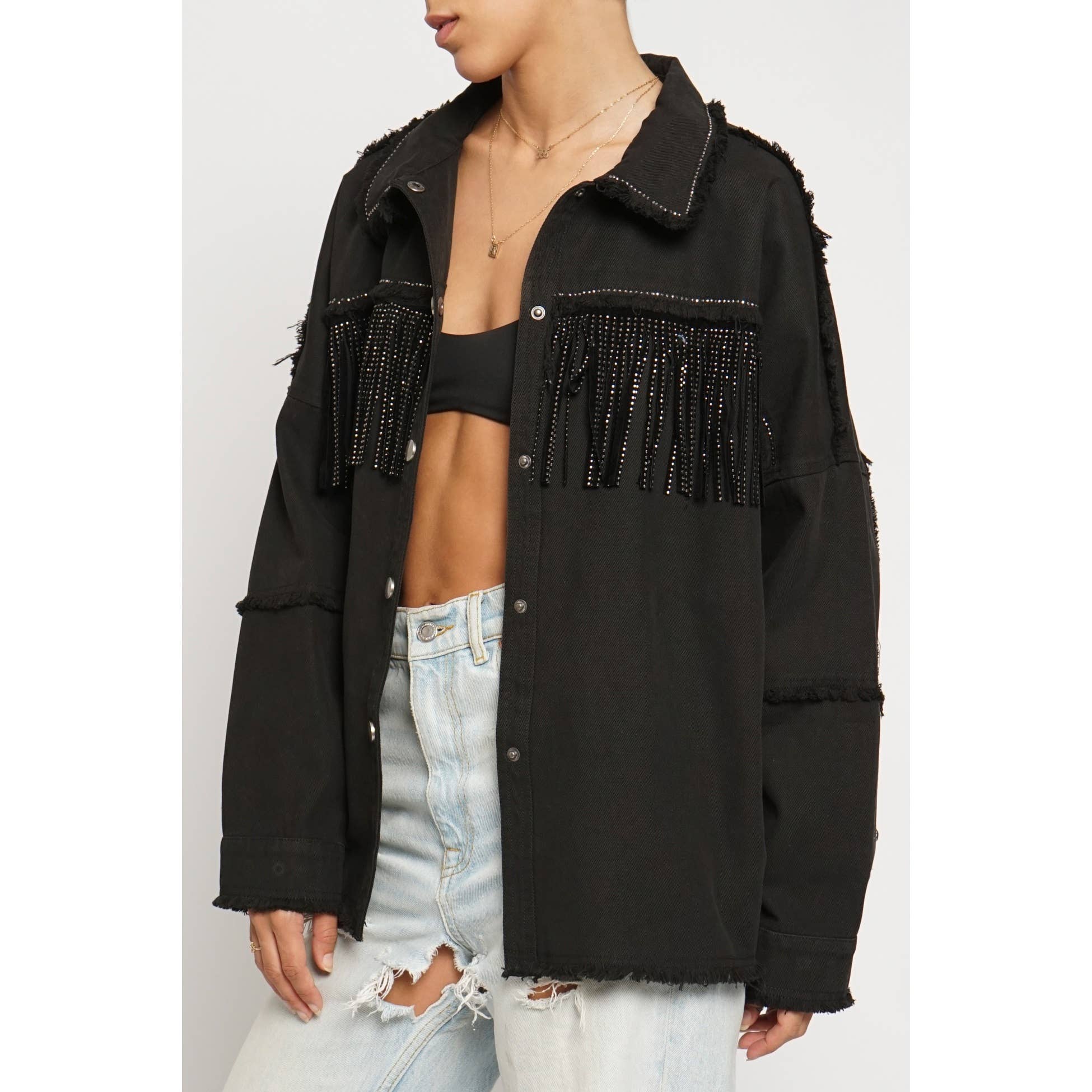 Sans Souci – Engroshandel Denimjakke - Dame – FRYNSET DENIM JAKKE5