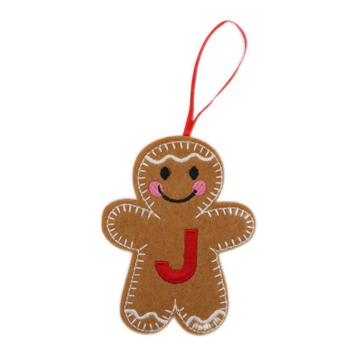 Gingerbread Letter J for wholesale by SWR trading LTD
