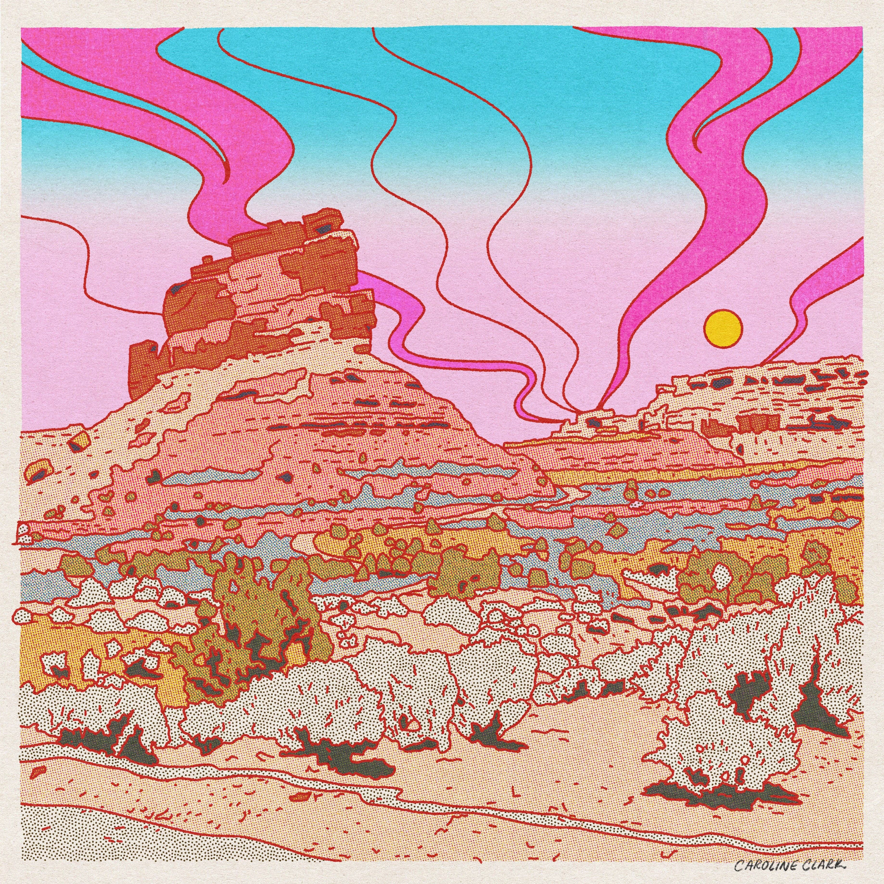 Caroline Clark - Wholesale Puzzle - Adult - Desert Mountain Puzzle by Caroline Clark1