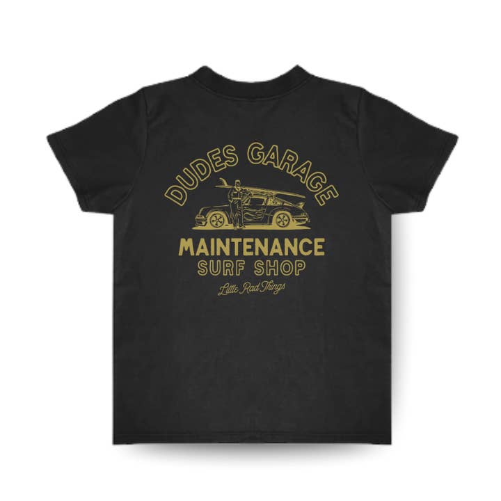 CAMISETA DE GARAJE DUDES - NEGRA para venta al por mayor de Little Rad Things