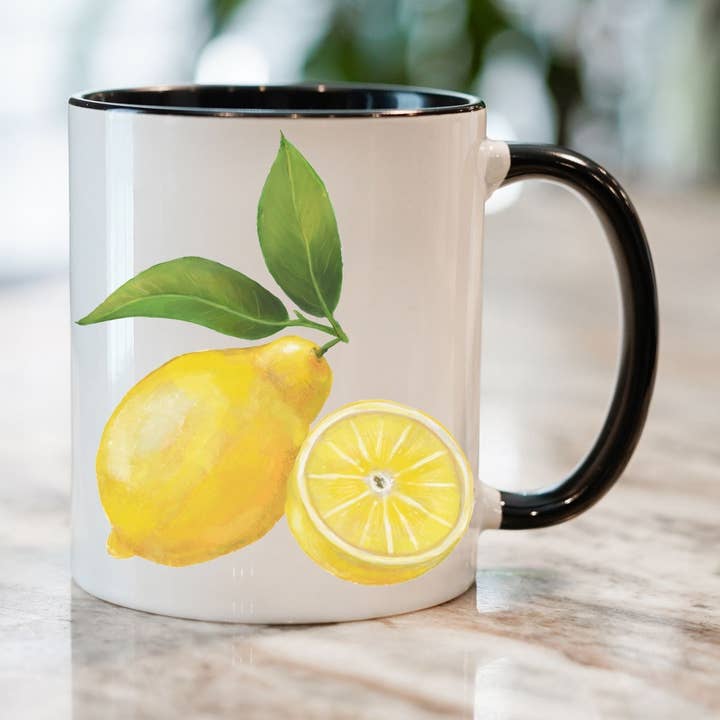 MerikaArt - Wholesale Coffee Mug - Refreshing Lemon Mug with Citrus Art0