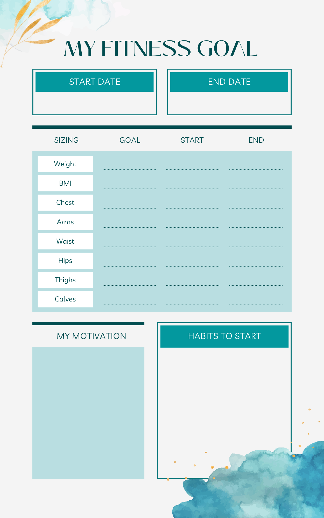Missh Shop - Wholesale Planner - 8x5 Fitness Planner tracker 4 categories for workouts, exerc2