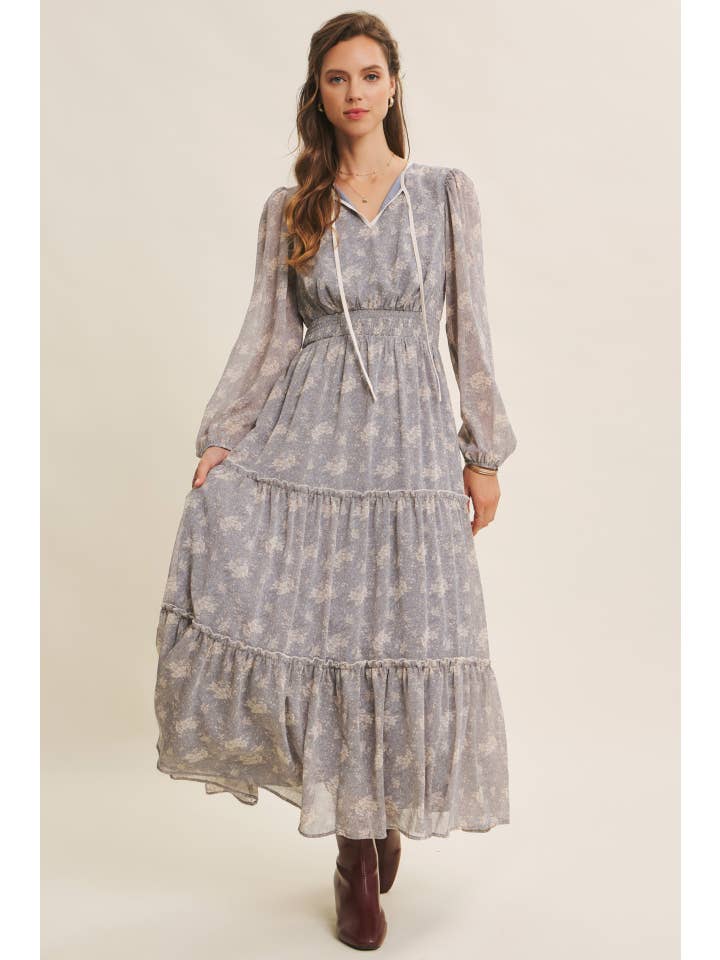 in february - Wholesale Dress - Women's - DELICATE ROMANTIC SHEER FLORAL MAXI DRESS13