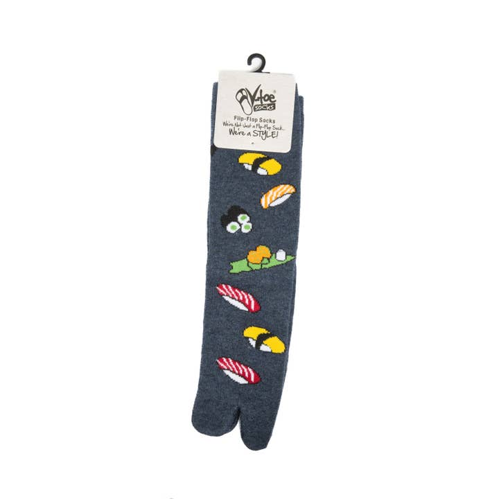 V-Toe Socks, Inc - Wholesale Socks - Unisex - V-Toe Split Toe Novelty Japanese Sushi Big Toe Tabi Socks