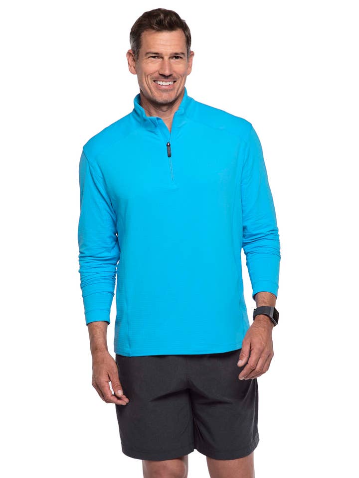 IBKÜL - Wholesale Athletic Top - Men's - Long Sleeve Mock Neck Pullover - 90199 (Modern Fit)52