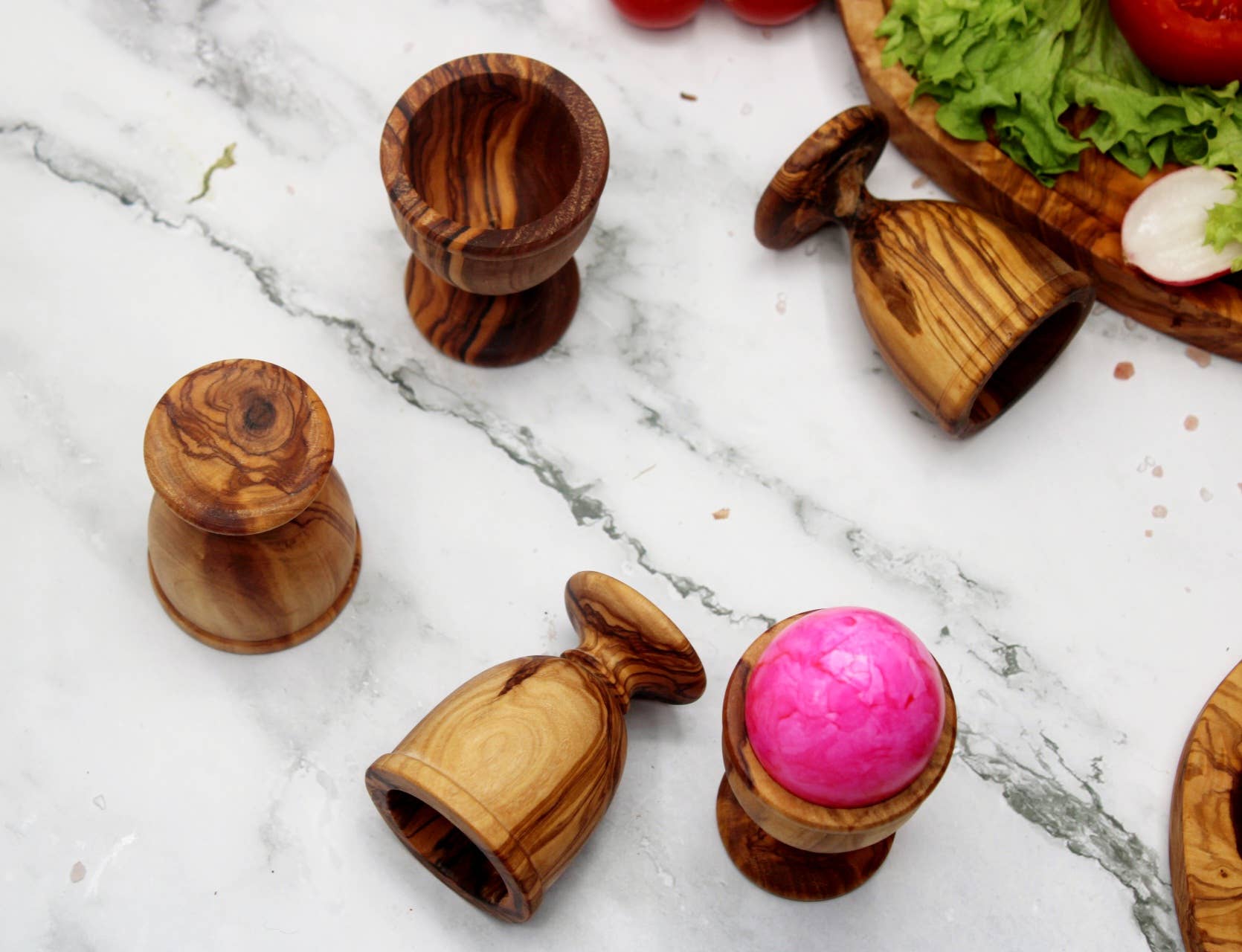 DAGDEG - Wholesale Egg Cup/Holder - olive wood footed egg cup4