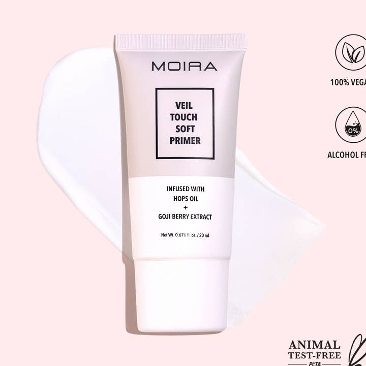 Primer Facial Completo (005, Veil Touch Soft Primer) para venta al por mayor de Moira Cosmetics