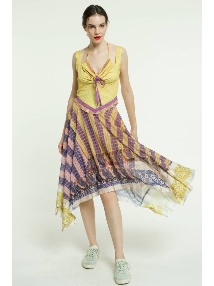 IPNG Design - Vendita all'ingrosso Camicetta - Donna - Blusa Tiki - Gialla - Estiva8