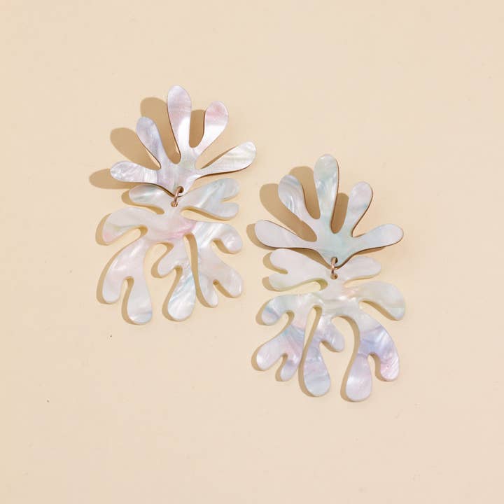 Moon-Seed - Wholesale Dangle Earrings - Matisse No.4 - Acrylic Lightweight Statement Earrings8