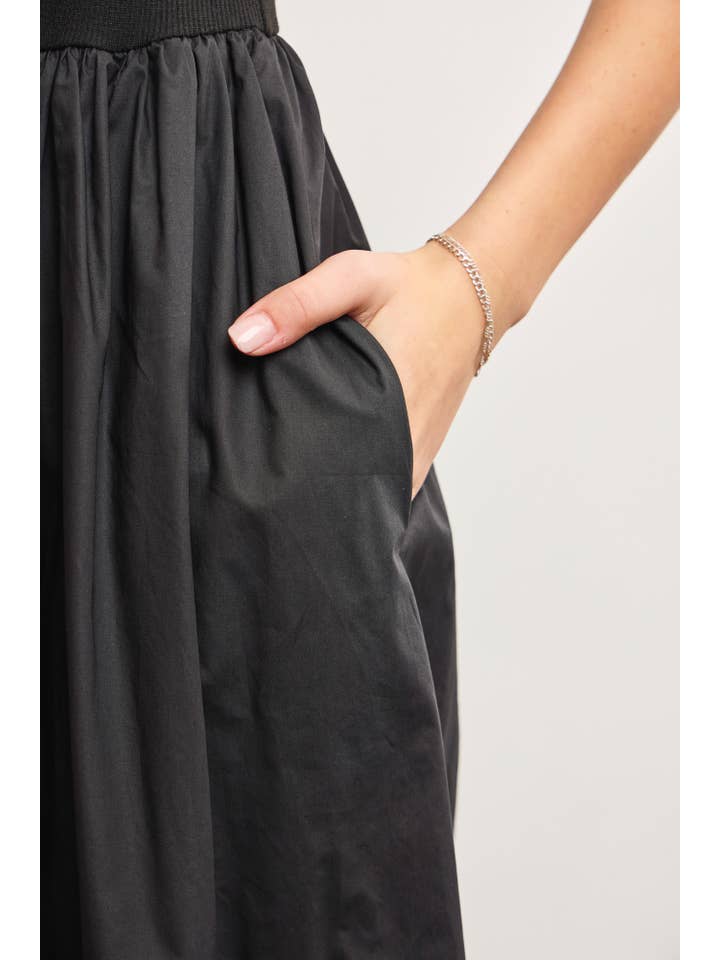 Mustard Seed - Wholesale Dress - Women's - SCOOP NECK SHIRRED WAIST FLARE DRESS14