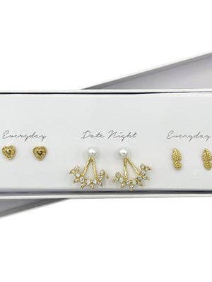 Gem bana Mix Box Örhänge Set för wholesale av Andrea Bijoux