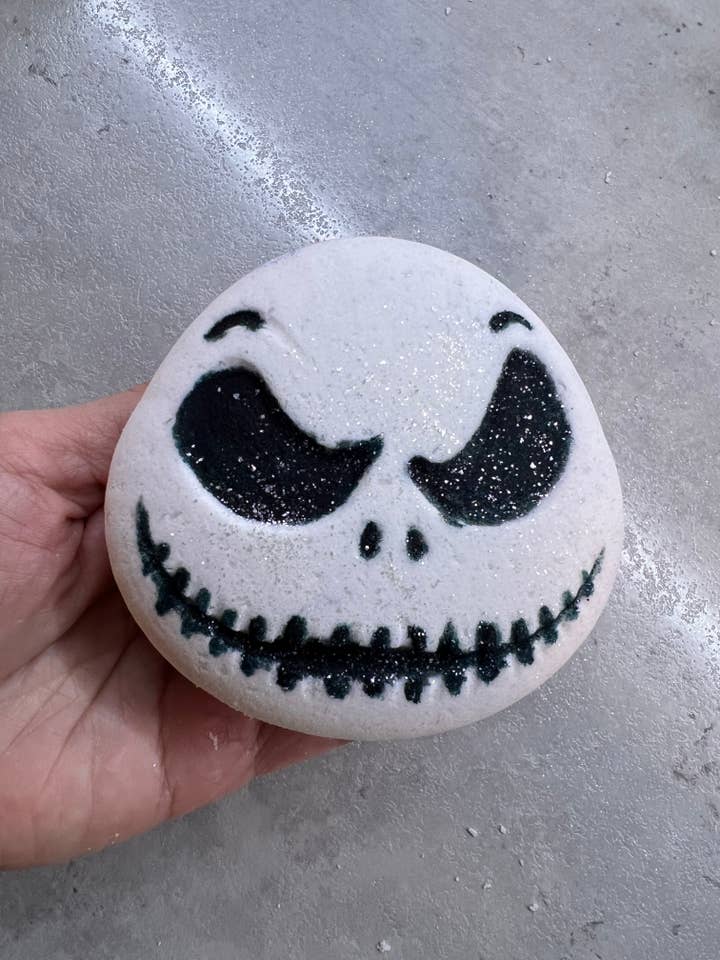 Halloween J bath bomb for wholesale by Unique creations soap company