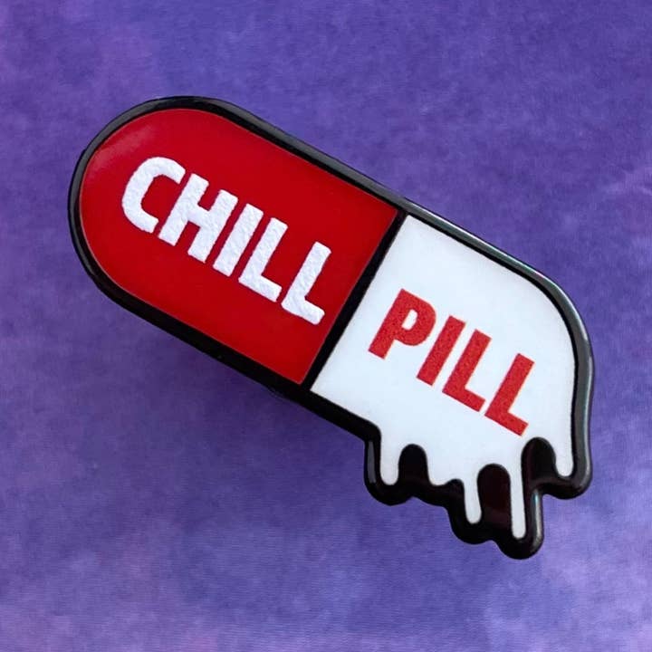 Pin para pastillas Not So Chill para venta al por mayor de Rad Girl Creations