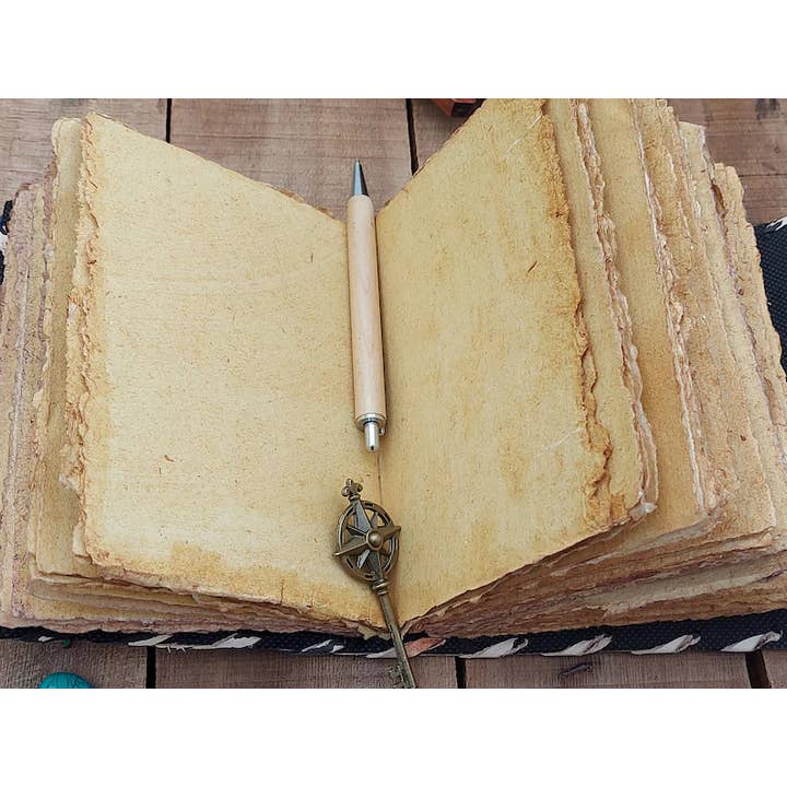 Jay mataji Handicrafts - Venta al por mayor Diario/agenda - Libro Hocus Pocus, Blue Eye Leather Journal, libro de hechizos, cuero4