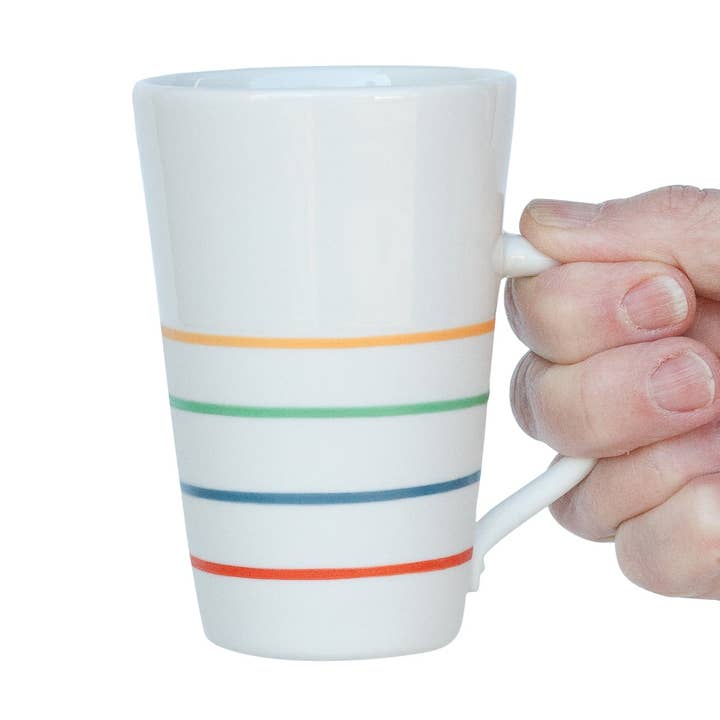 Vit porslin hög mugg | Ambit Rainbow collection för wholesale av Sue Ure Maison