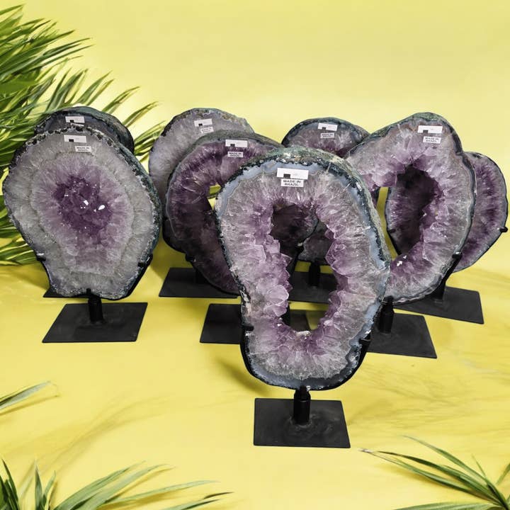 Rock Paradise - Wholesale Spiritual Stone/Crystal - Amethyst Crystal Portal on Rotating Stand - You Choose #11