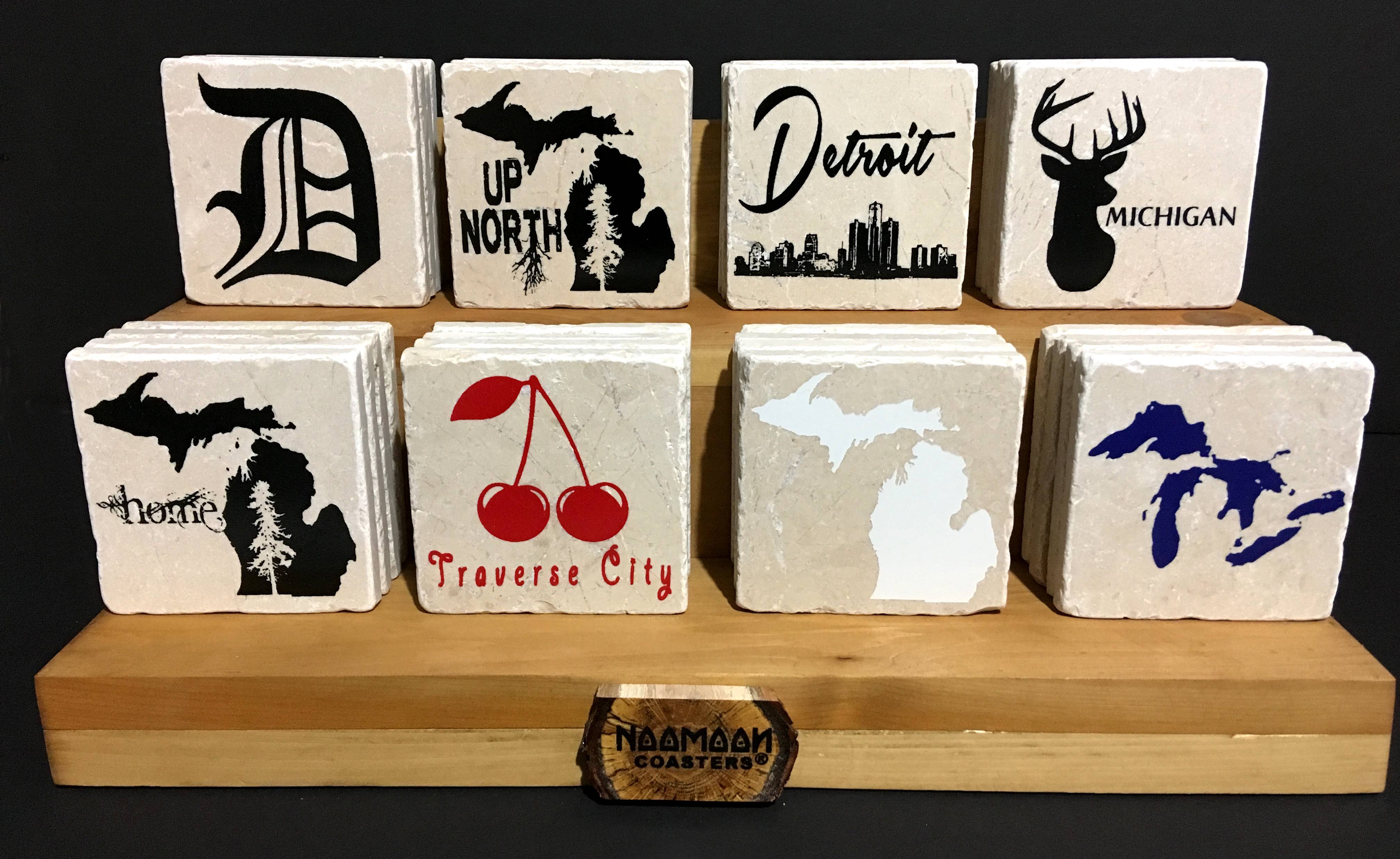 Noomoon - Wholesale Retailer Display - Home & Living - 8 Design Wooden Coaster Display13