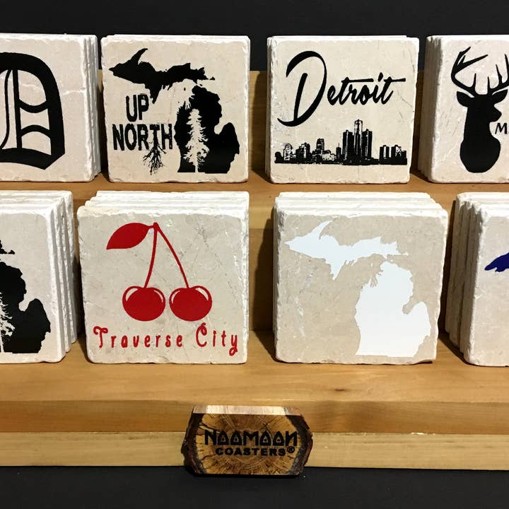 Noomoon - Wholesale Retailer Display - Home & Living - 8 Design Wooden Coaster Display13