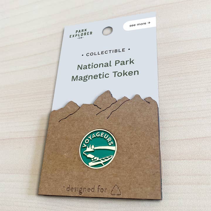 Voyageurs National Park Enamel Magnet for wholesale by Park Explorer Co.