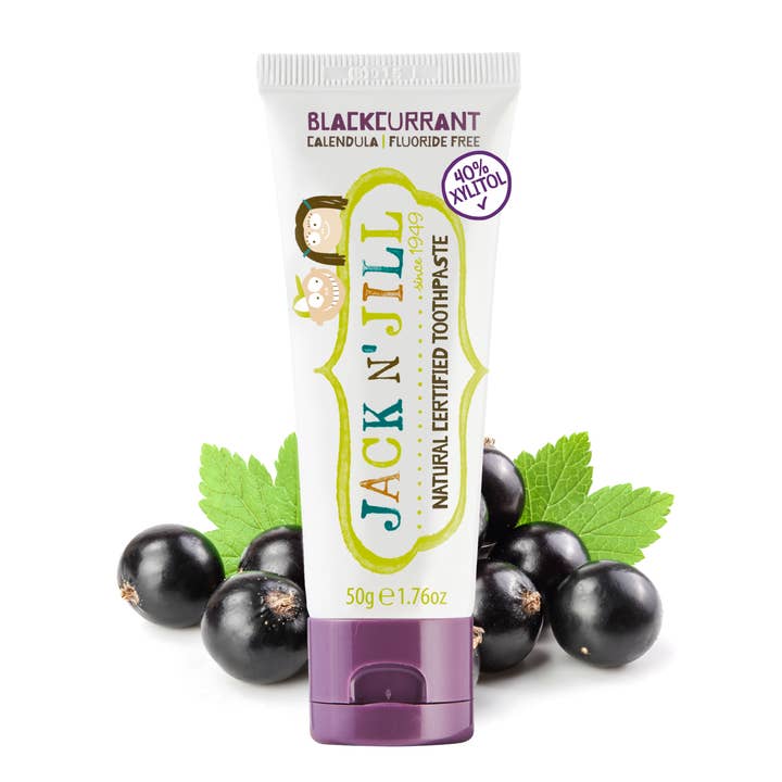 Jack N' Jill Natural Certified Toothpaste Blackcurrant 50g for wholesale by Jack N' Jill UK
