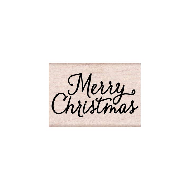 Hero Arts Merry Christmas Script Wood Stamps for wholesale by Hero Arts + Spellbinders Wholesale
