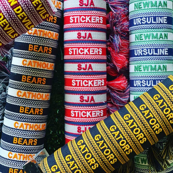 Custom Team Tassel Bracelet for wholesale by Gameday Luxe